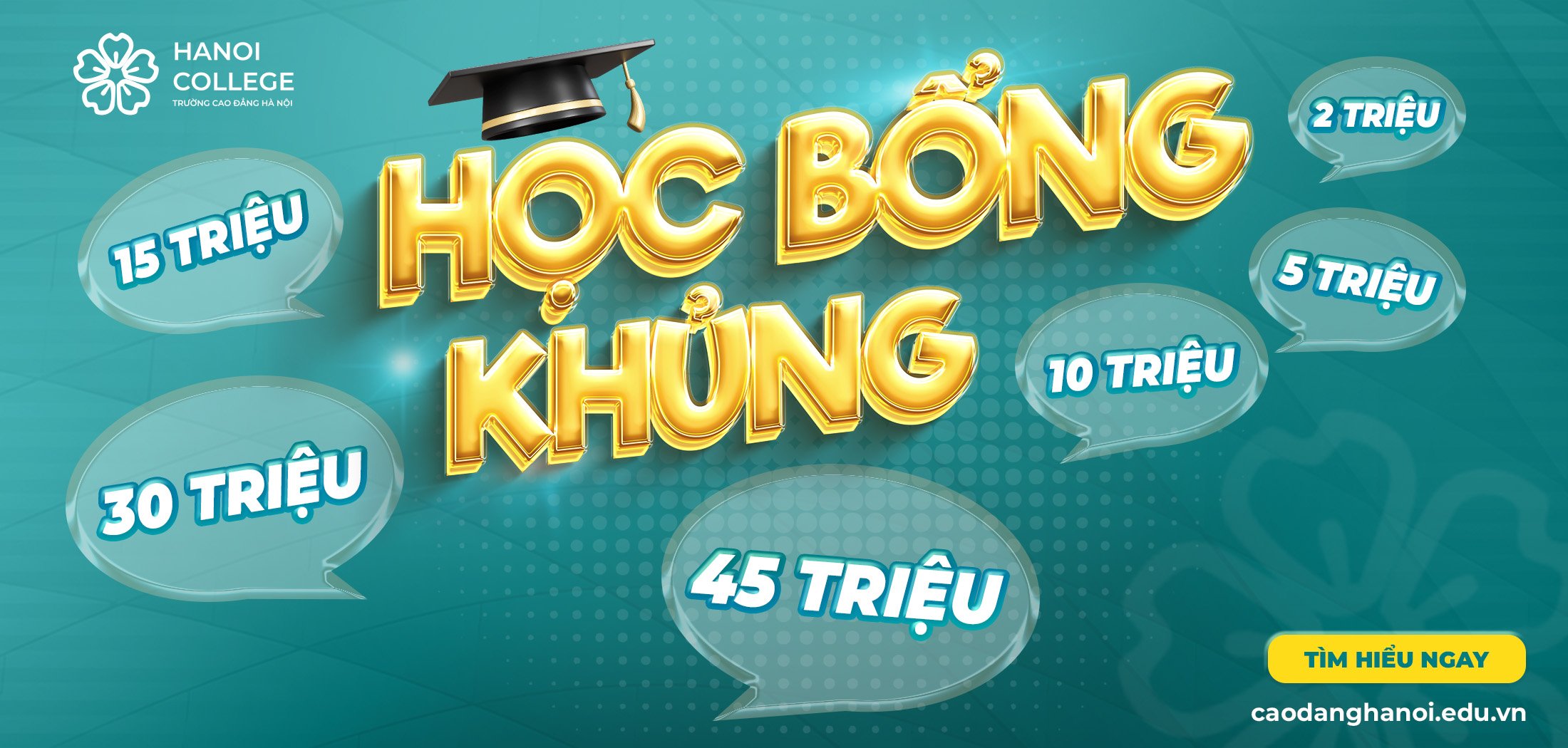 HNC thông báo học bổng khủng