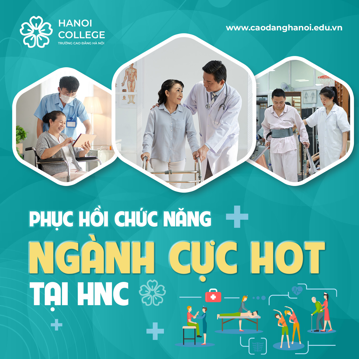 Kỹ thuật phục hồi chức năng – Ngành HOT tại Cao đẳng Hà Nội